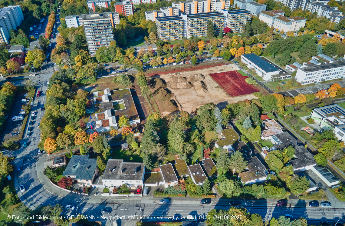 08.10.2020 - Baustelle zur Grundschule am Karl-Marx-Ring in Neuperlach